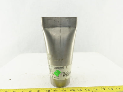 3" Rigid Stainless Steel Air Blow Nozzle 4-1/2" Wide 3/8" Open