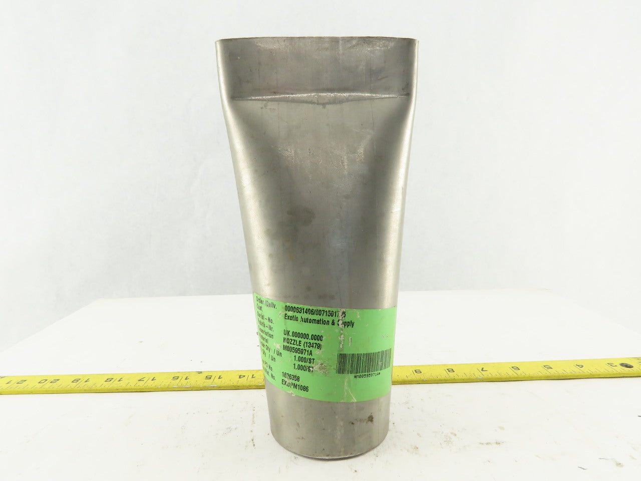 3" Rigid Stainless Steel Air Blow Nozzle 4-1/2" Wide 3/8" Open