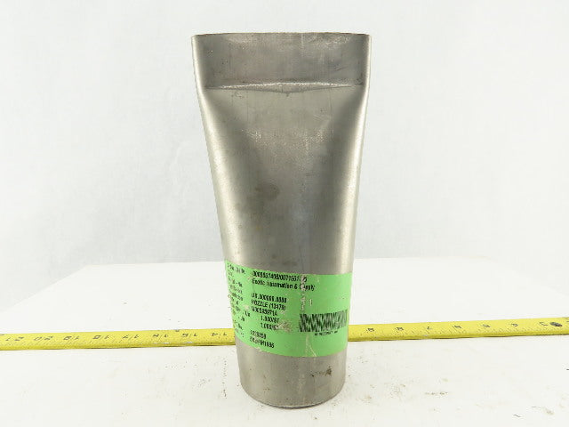3" Rigid Stainless Steel Air Blow Nozzle 4-1/2" Wide 3/8" Open
