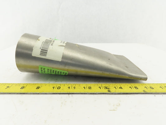 3" Rigid Stainless Steel Air Blow Nozzle 4-1/2" Wide 3/8" Open