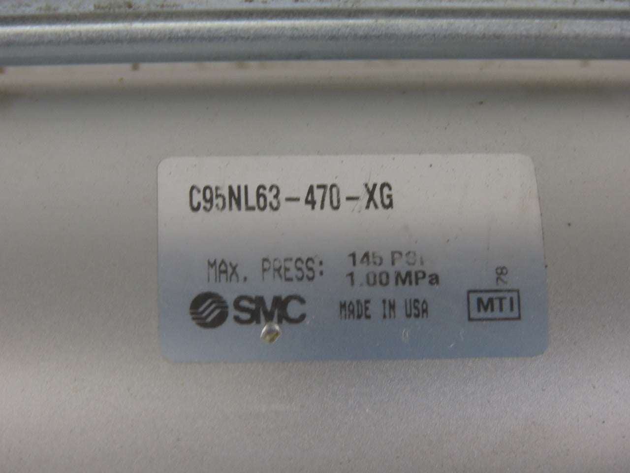 SMC C95N63-UA-DCH272BH Pneumatic Cylinder W/Locking Rod 63mm Bore 272mm Stroke