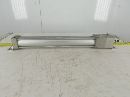 SMC C95N63-UA-DCH272BH Pneumatic Cylinder W/Locking Rod 63mm Bore 272mm Stroke