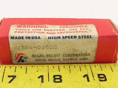 Regal-Beloit 1384-0962C End Mill Slot Key Seat Cutter 10mm OD 12mm Notched Shank