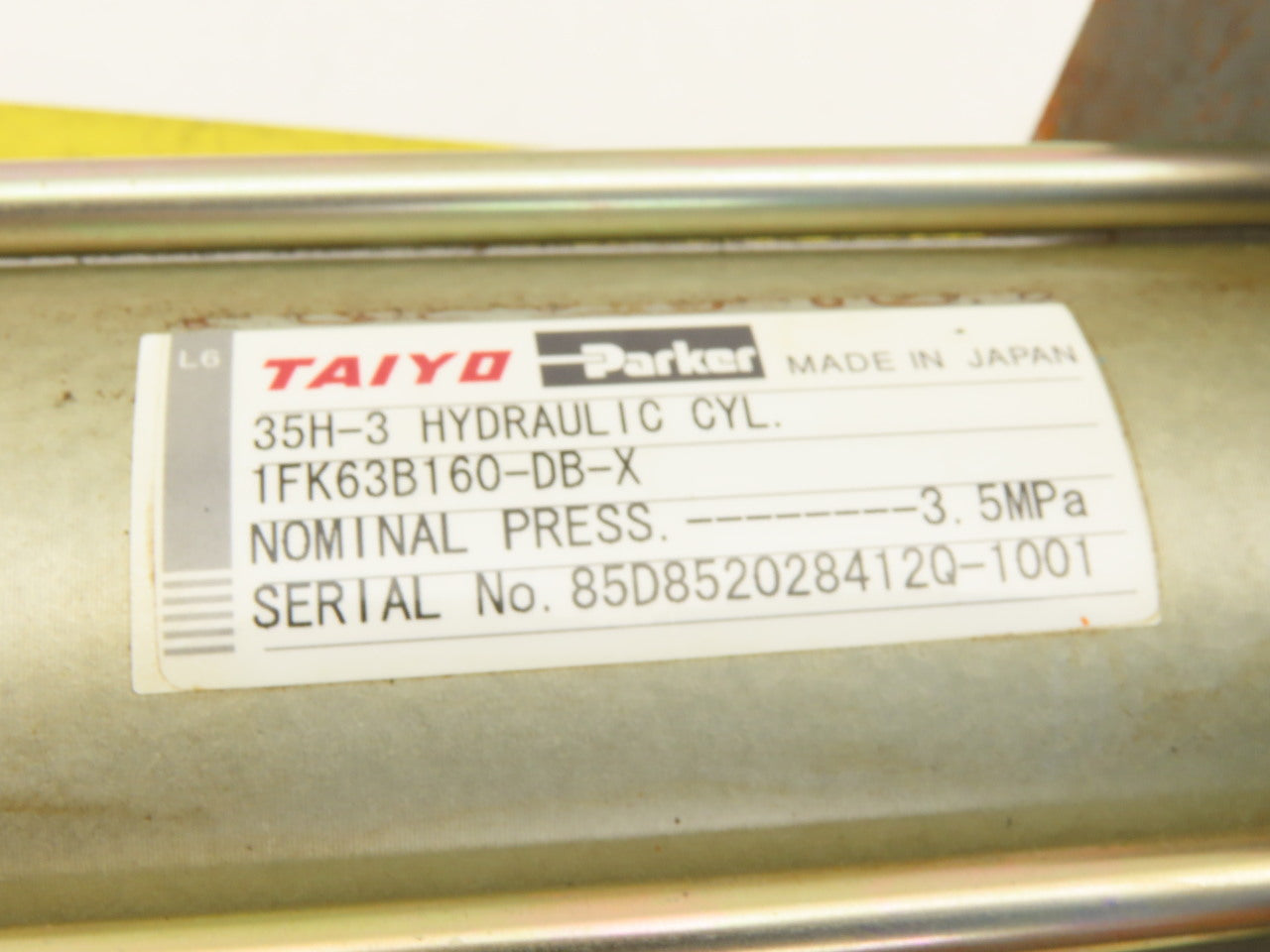 Taiyo 1FK63B160-DB-X 35H-3 Hydraulic Cylinder 63mm Bore 160mm Stroke
