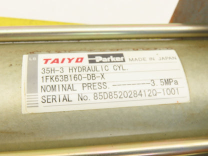 Taiyo 1FK63B160-DB-X 35H-3 Hydraulic Cylinder 63mm Bore 160mm Stroke