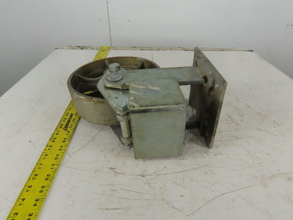 Albion 10" x 3" Steel Wheel Spring Loaded Ride Caster Non Swivel