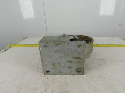 Albion 10" x 3" Steel Wheel Spring Loaded Ride Caster Non Swivel