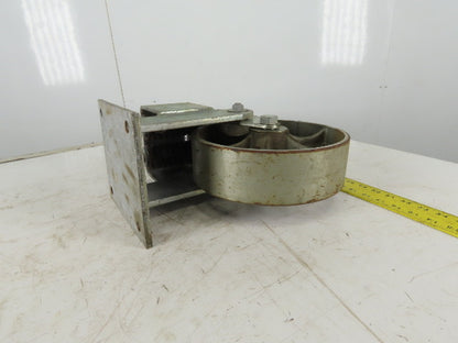 Albion 10" x 3" Steel Wheel Spring Loaded Ride Caster Non Swivel