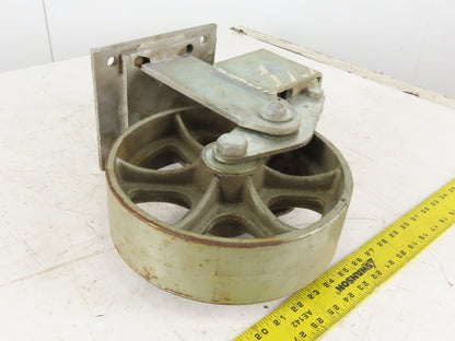 Albion 10" x 3" Steel Wheel Spring Loaded Ride Caster Non Swivel