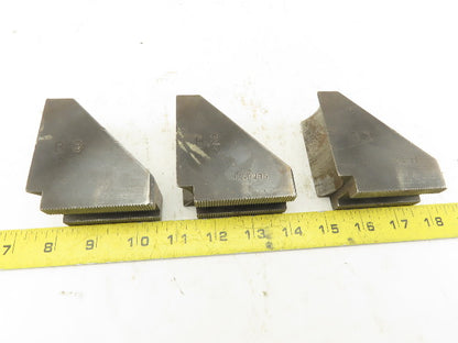 Ajax SER852H Chuck Jaw OD Radius 1/16" x 90 Serrated 1.968" Radius Set Of 3