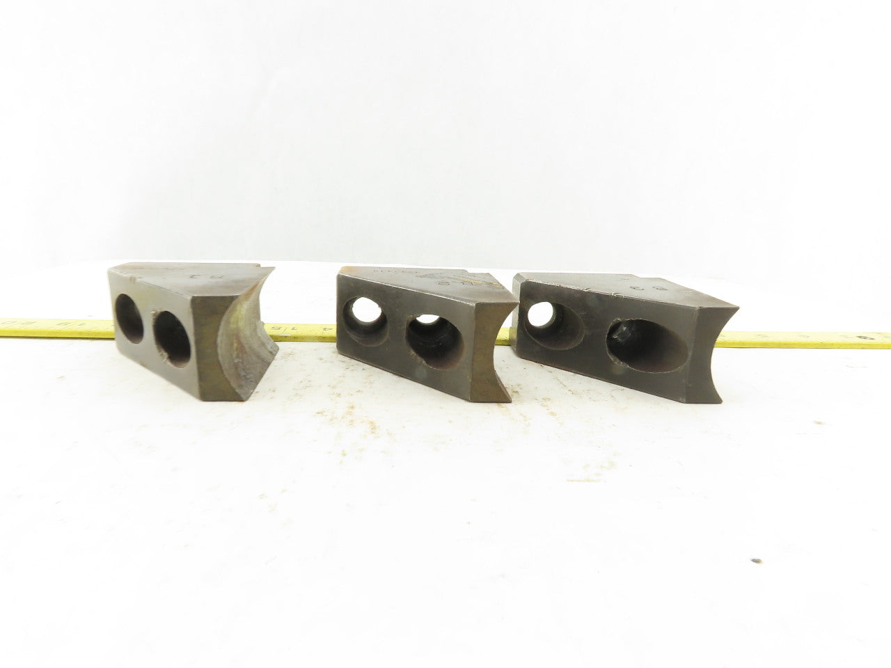 Ajax SER852H Chuck Jaw OD Radius 1/16" x 90 Serrated 1.968" Radius Set Of 3