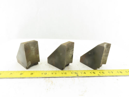 Ajax SER852H Chuck Jaw OD Radius 1/16" x 90 Serrated 1.968" Radius Set Of 3