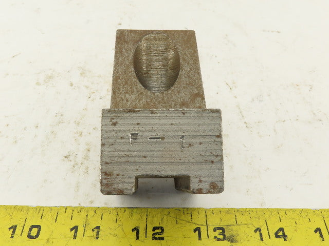 Jergen Chuck Jaw OD 1/16" x 90 Serrated 1-7/16" Radius #1 Lot of 1