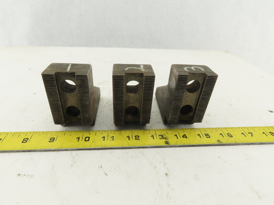 Jergen Chuck Jaw OD 1/16" x 90 Serrated 1-7/16" Radius Set Of 3
