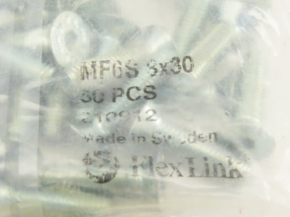 FlexLink MF6S 8X30 M8x30 10.9 A2K 8mm Hex Drive Countersink Bolt 30mm Lot Of 50