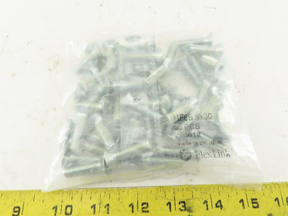 FlexLink MF6S 8X30 M8x30 10.9 A2K 8mm Hex Drive Countersink Bolt 30mm Lot Of 50
