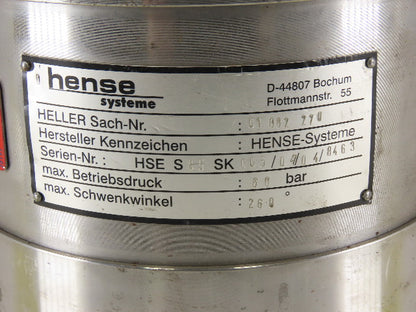 Hense Systeme 01.082.270 Swivel Motor Rotary Actuator 260° Swivel 60 Bar Max