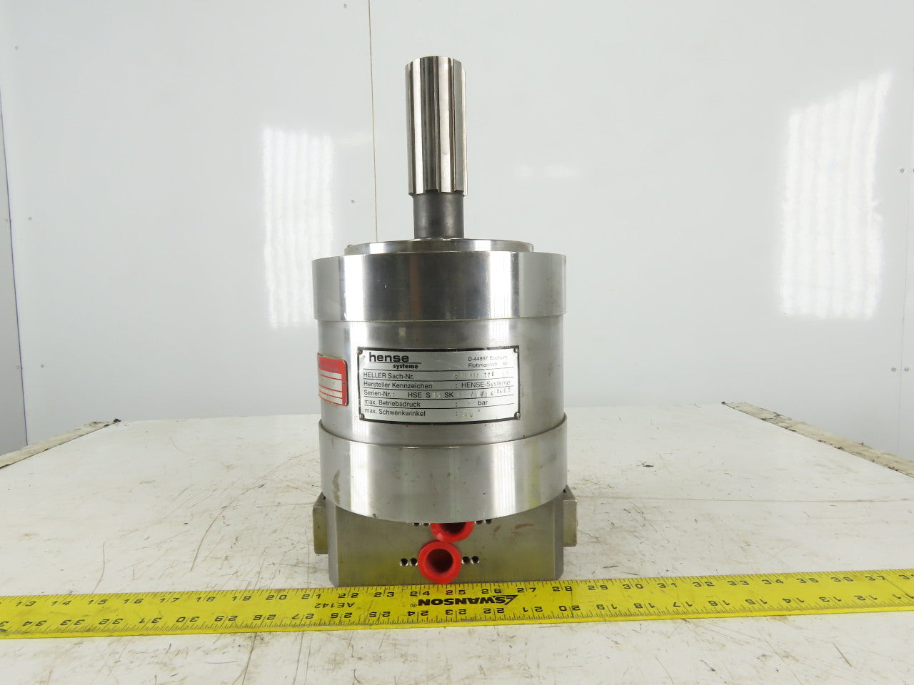 Hense Systeme 01.082.270 Swivel Motor Rotary Actuator 260° Swivel 60 Bar Max