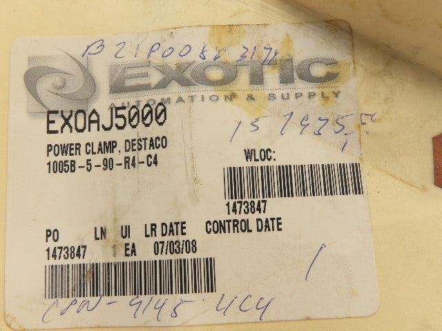 Destaco 1005B-5-90-44 Pneumatic Swing Clamp 90°