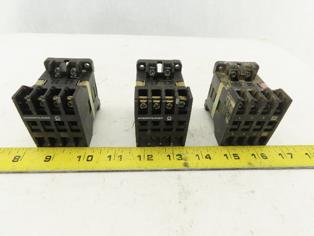 Benedikt Jager K5x021 600V 25A Magnetic Contactor 480V Coil Lot Of 3