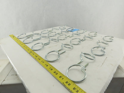 Garvin BR-200 1/4-20 x 2" Bridle Ring Steel Zinc Lot Of 25