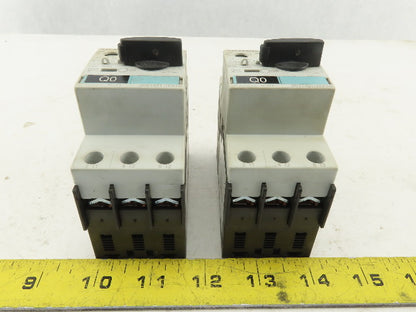 Siemens 3RV1421-1FA10 600V 32A Manual Starter Breaker 3.5-5A Trip Lot Of 2