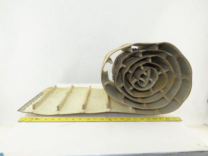12" Woven Back Smooth Top Cleated Incline Conveyor Belt 128"