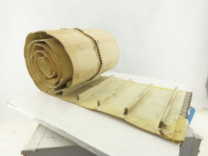 12" Woven Back Smooth Top Cleated Incline Conveyor Belt 128"