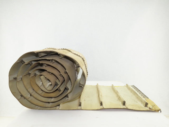 12" Woven Back Smooth Top Cleated Incline Conveyor Belt 128"