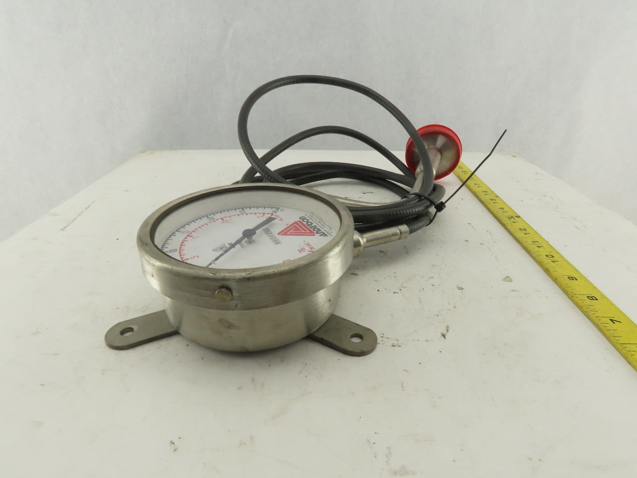 Anderson 37-00 30 PSI/VAC Stainless Steel Sanitary Pressure Gauge 120" Probe