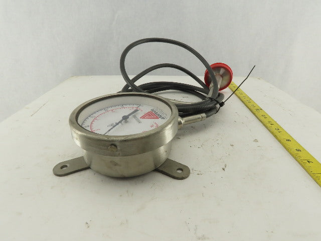 Anderson 37-00 30 PSI/VAC Stainless Steel Sanitary Pressure Gauge 120" Probe