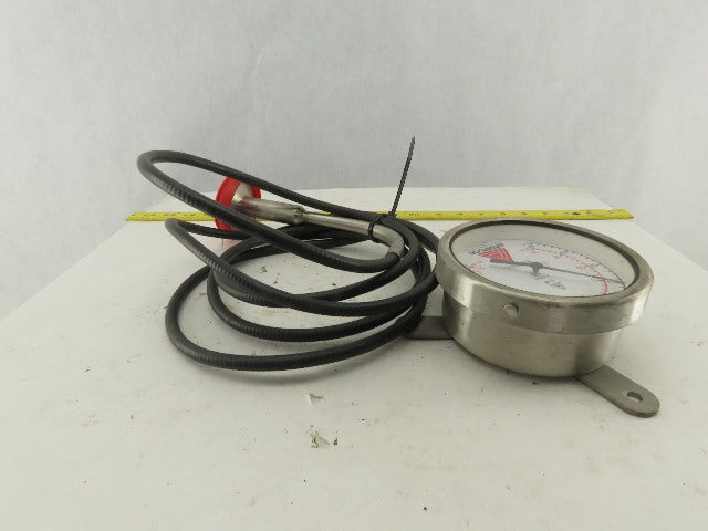 Anderson 37-00 30 PSI/VAC Stainless Steel Sanitary Pressure Gauge 120" Probe