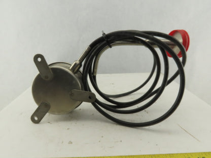 Anderson 37-00 30 PSI/VAC Stainless Steel Sanitary Pressure Gauge 120" Probe