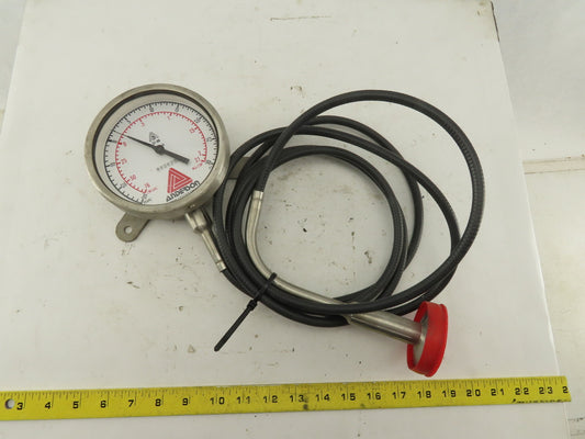 Anderson 37-00 30 PSI/VAC Stainless Steel Sanitary Pressure Gauge 120" Probe