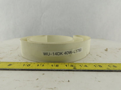 WU-14DK 40W-L1790 40mm Wide Interwoven Endless Conveyor Belt 1790mm Long
