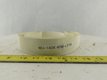 WU-14DK 40W-L1790 40mm Wide Interwoven Endless Conveyor Belt 1790mm Long