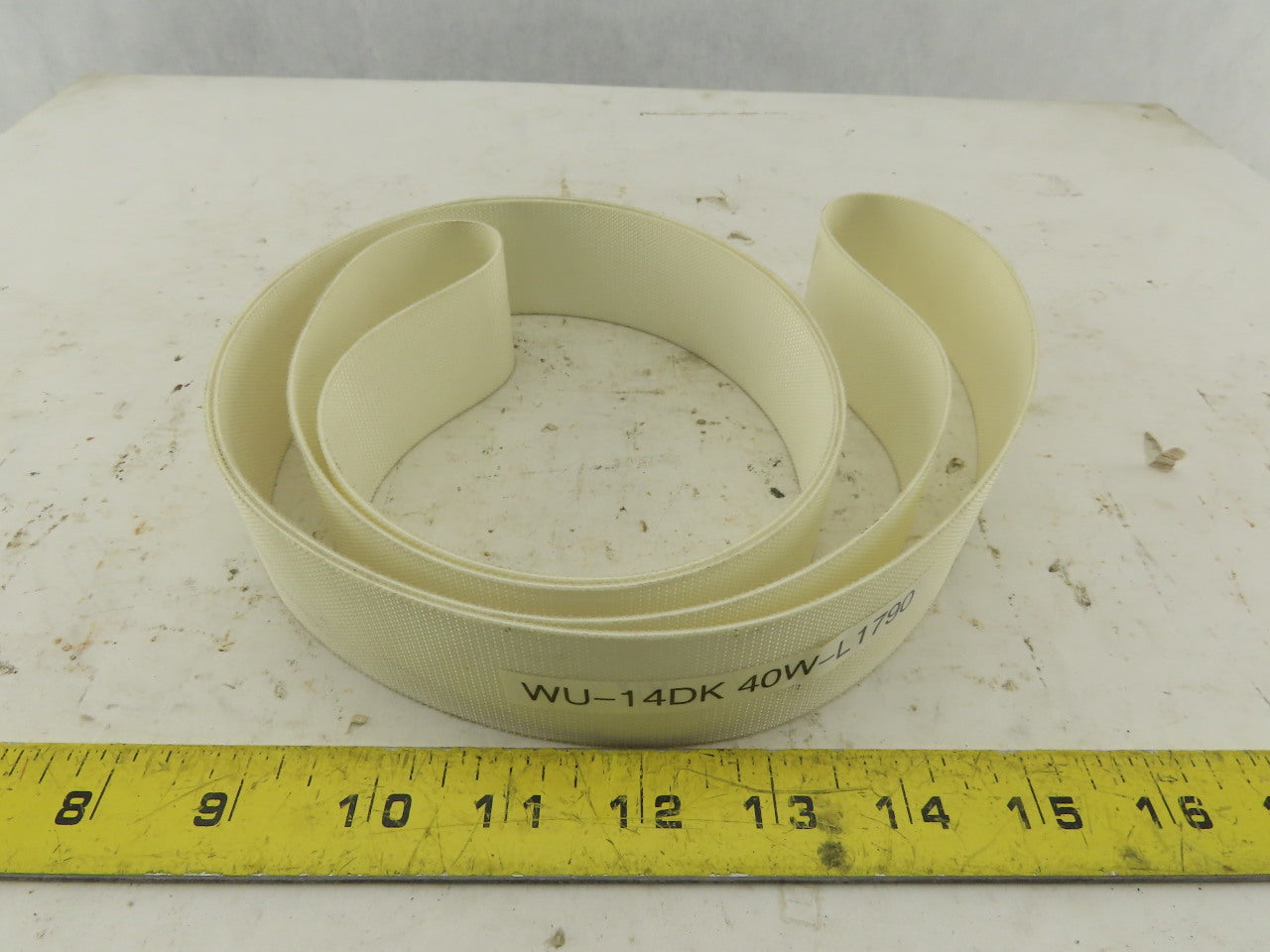 WU-14DK 40W-L1790 40mm Wide Interwoven Endless Conveyor Belt 1790mm Long