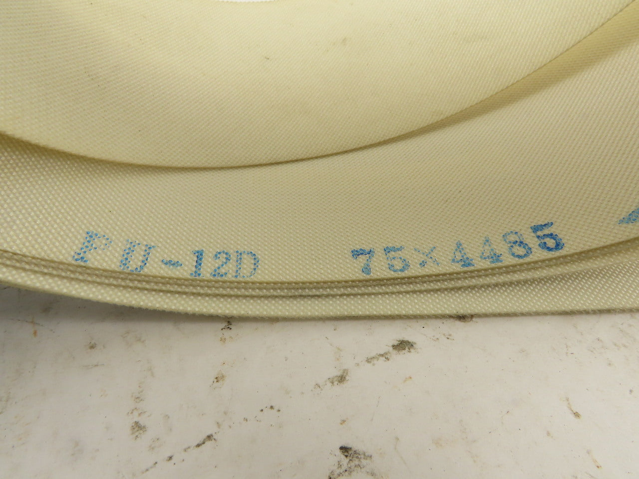 PU12D W75-L4485 75mm Woven Back Smooth Top Endless Conveyor Belt 4485mm