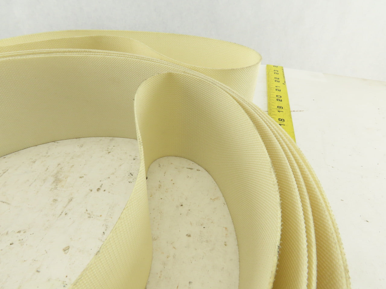 PU12D W75-L4485 75mm Woven Back Smooth Top Endless Conveyor Belt 4485mm