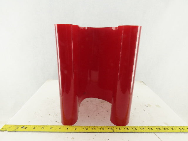 Midwest Industrial Rubber 12-1/4" W Red Urethane Conveyor Belt Sleeve Slick 12'