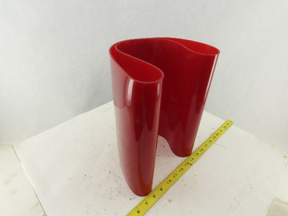 Midwest Industrial Rubber 12-1/4" W Red Urethane Conveyor Belt Sleeve Slick 12'