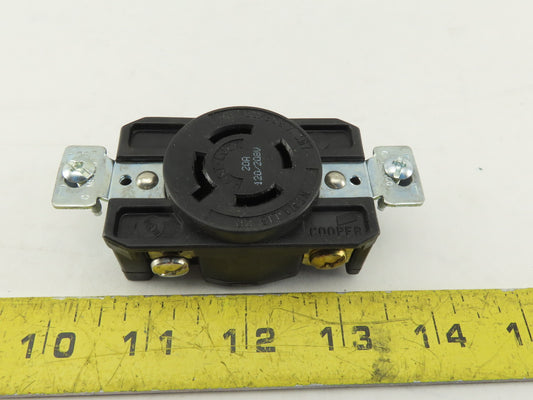 Arrow Hart AHL1820R 20A 120/208V 3PH 3P 4W Grounded Receptacle Black