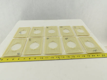 Slater 384-IV 1 Gang Outlet Cover 30 And 50A Flush Receptacle Cover Lot Of 10
