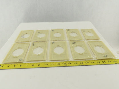 Slater 384-IV 1 Gang Outlet Cover 30 And 50A Flush Receptacle Cover Lot Of 10