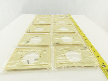 Slater 384-IV 1 Gang Outlet Cover 30 And 50A Flush Receptacle Cover Lot Of 10