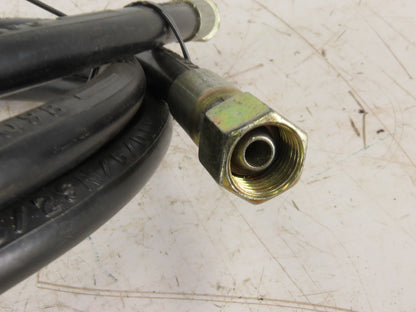 SAE100R2AT-4 1/4" High Pressure Hydraulic Line 5800 PSI 8mm Female Swivel 12'