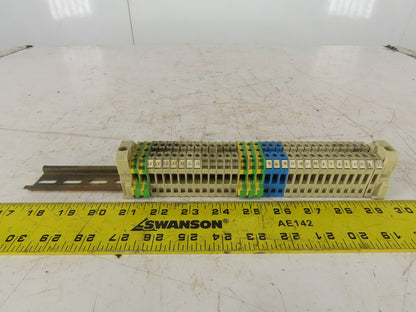 Siemens 8WA1 011-1DG11 6.5mm Size 4 Thru Type Single Pole Screw Terminal Lot/28