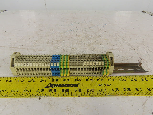 Siemens 8WA1 011-1DG11 6.5mm Size 4 Thru Type Single Pole Screw Terminal Lot/28