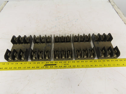 Gould Shawmut 60303 600V 30A 3 Pole Class H/K Fuse Holder Lot Of 5