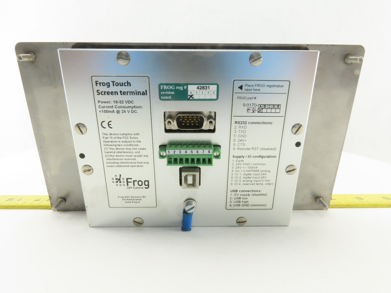 Frog Navigation 9.0170-04A 18-34VDC Frog Touch Screen Terminal HMI AGV